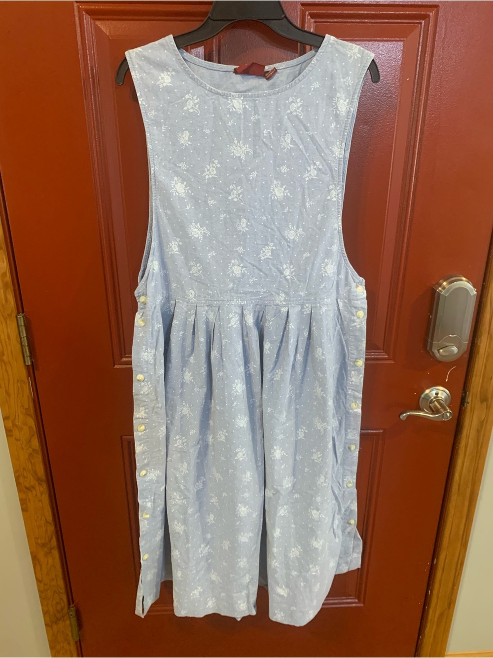 Vintage American Eagle Outfitters Floral Cotton Pinafore Dress